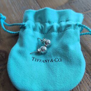 Tiffany HardWear Ball Earrings in Silver, 8 mm, Authentic